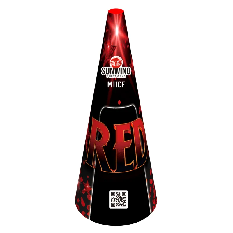 RED 11" CONIC FOUNTAIN