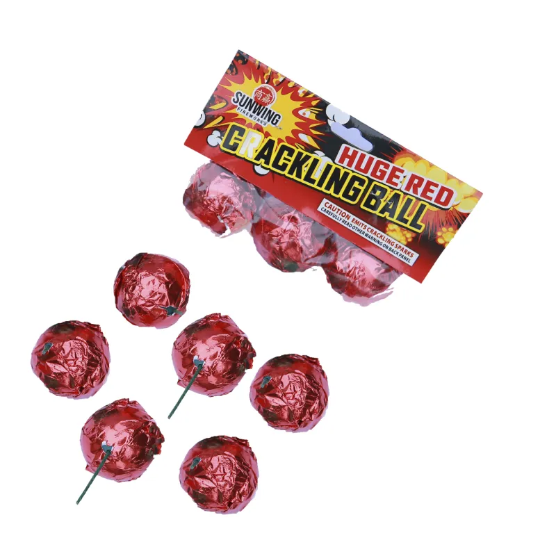 HUGE RED CRACKLING BALL