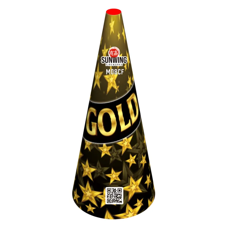 GOLD 8" CONIC FOUNTAIN