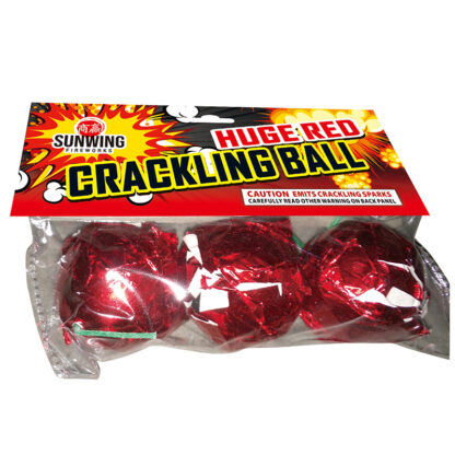 HUGE RED CRACKLING BALL